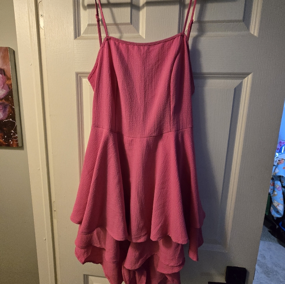 Pink Sleeveless Romper